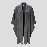 Molly | Women's Fringed Open-Front Cape Coat