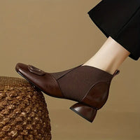 Camila | Women's Stretch Block-Heel Ankle Boots