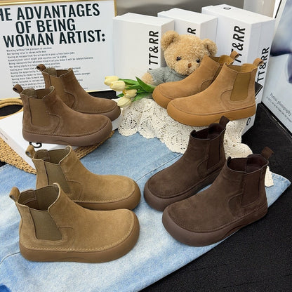 Natasha | Women's Non Slip Suede Chelsea Boots