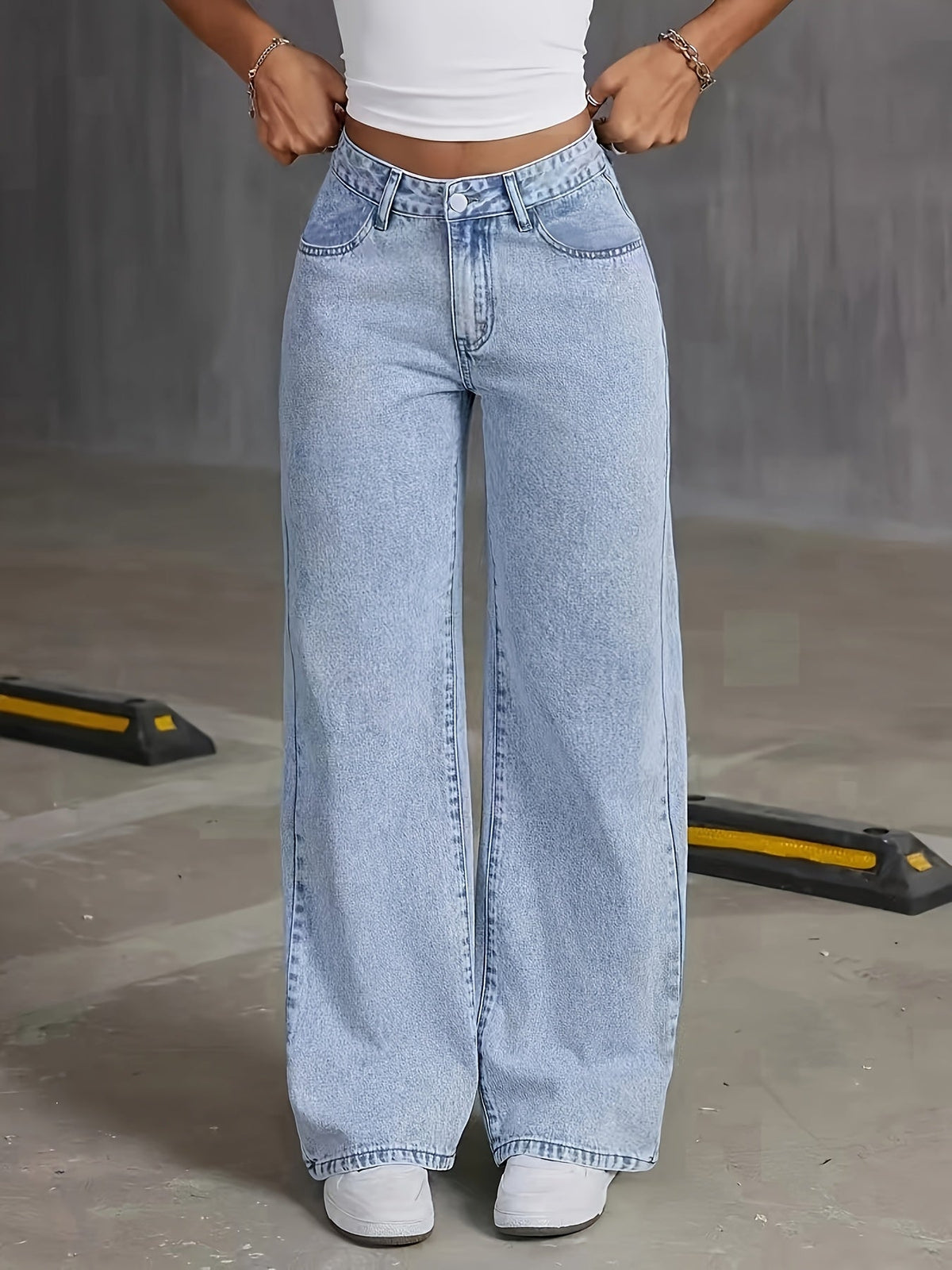 Olivia | Women's High-Waist Wide-Leg Jeans