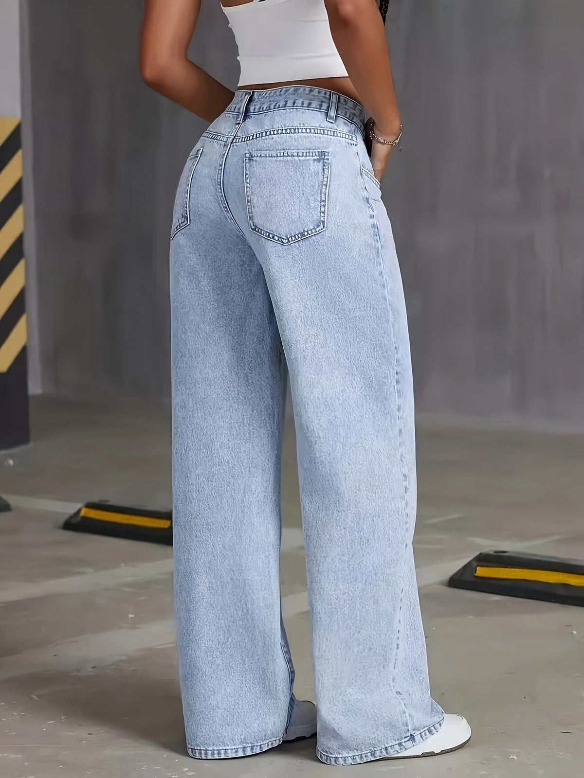 Olivia | Women's High-Waist Wide-Leg Jeans
