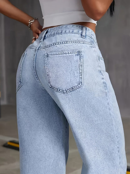 Olivia | Women's High-Waist Wide-Leg Jeans