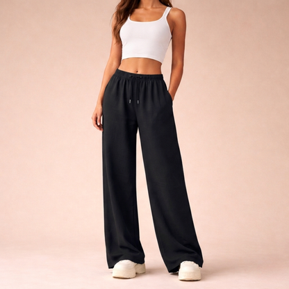 Poppy | Women's Relaxed Wide Leg Drawstring Sweatpants