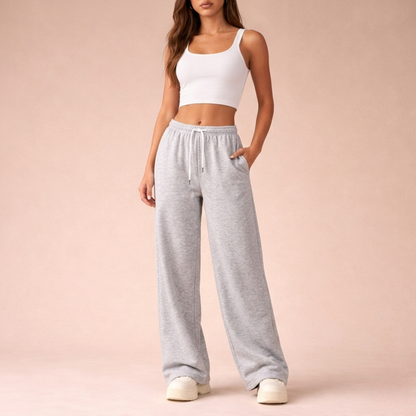 Poppy | Women's Relaxed Wide Leg Drawstring Sweatpants
