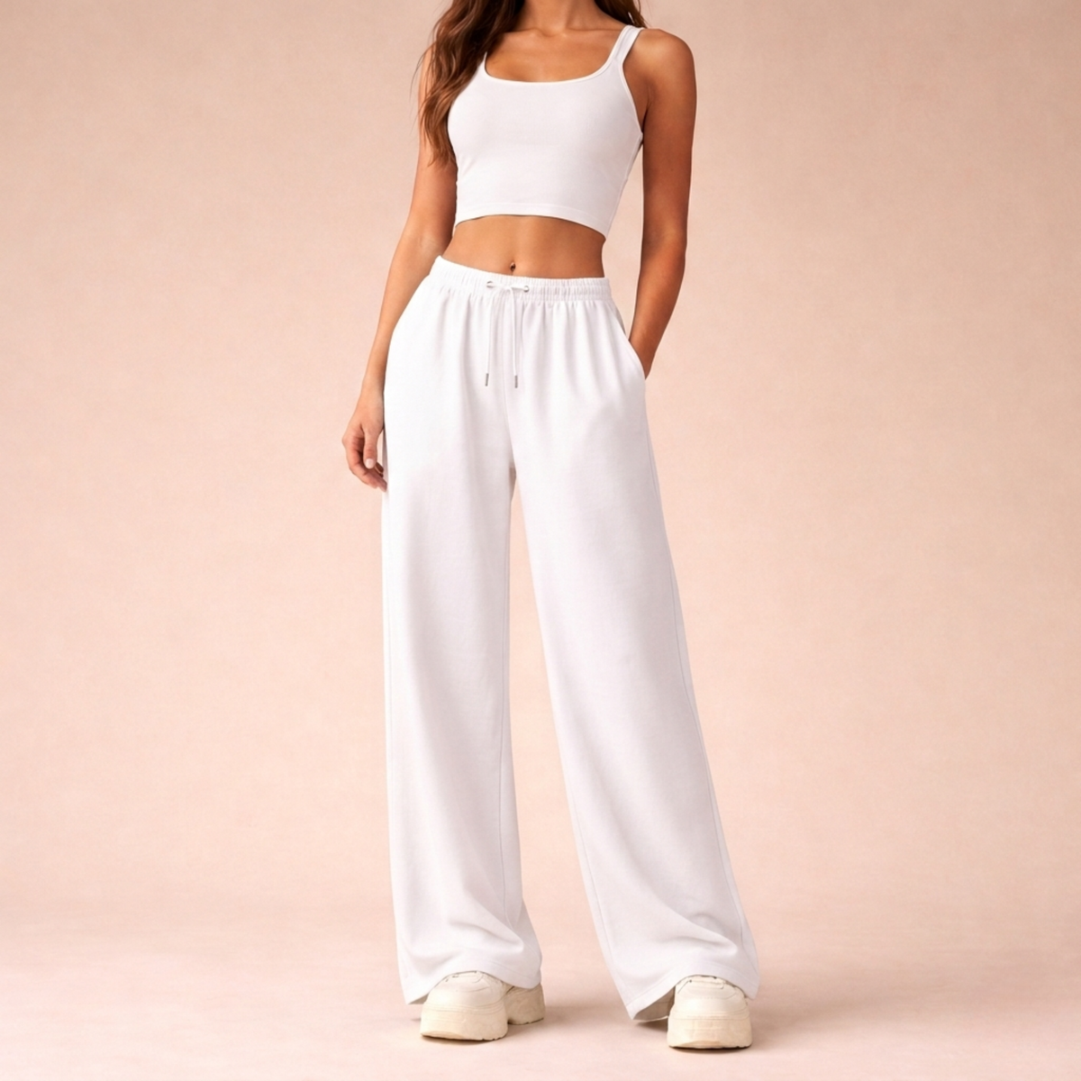 Poppy | Women's Relaxed Wide Leg Drawstring Sweatpants