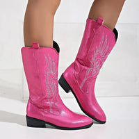 Christine | Women's Mid Calf Western Cowboy Boots
