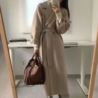 Samantha | Women's Long Classic Belted Coat