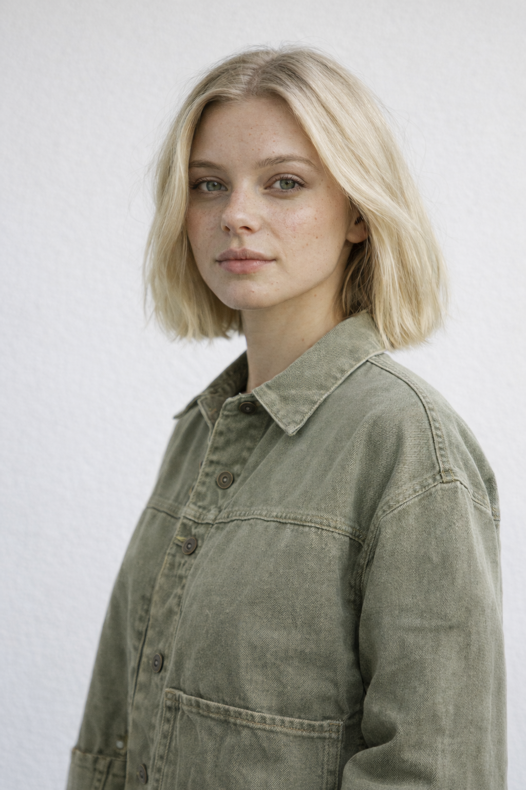 Sarah | Women's Relaxed Button-Up Denim Coat