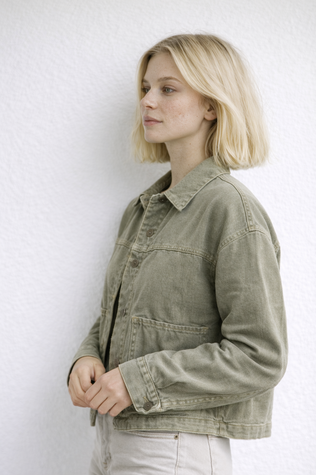 Sarah | Women's Relaxed Button-Up Denim Coat