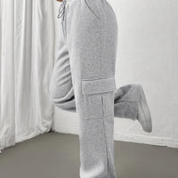 Avery | Women's Casual Wide Leg Cargo Sweatpants