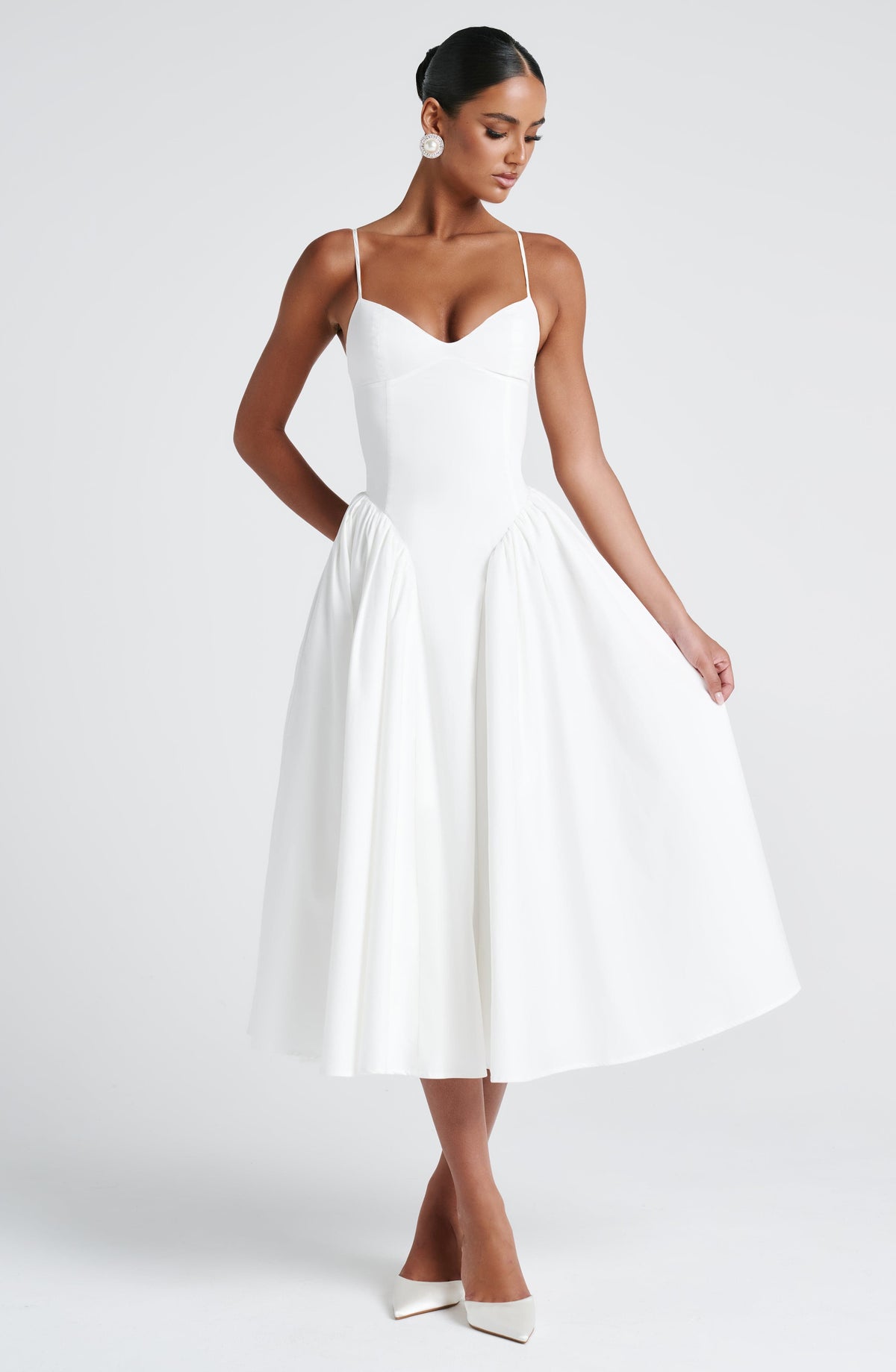 Skye | Women's Sophisticated A-line Summer Midi Dress