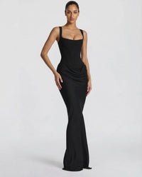 Sophie | Women's Elegant Draped Maxi Dress