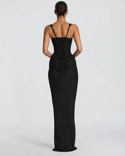 Sophie | Women's Elegant Draped Maxi Dress