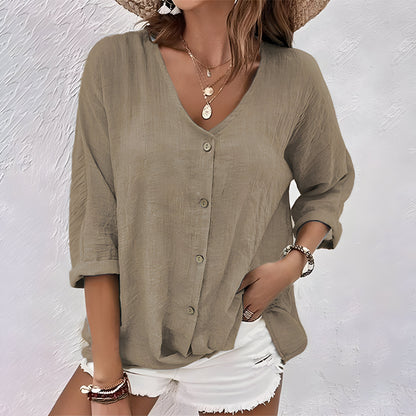 Maria | Women’s Summer V-Neck Blouse