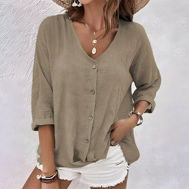 Maria | Women’s Summer V-Neck Blouse