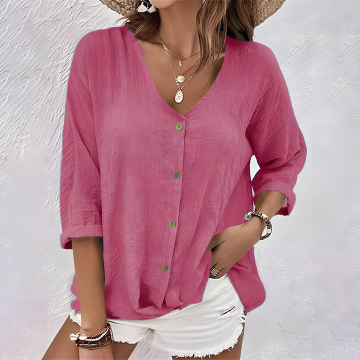Maria | Women’s Summer V-Neck Blouse