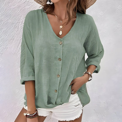 Maria | Women’s Summer V-Neck Blouse