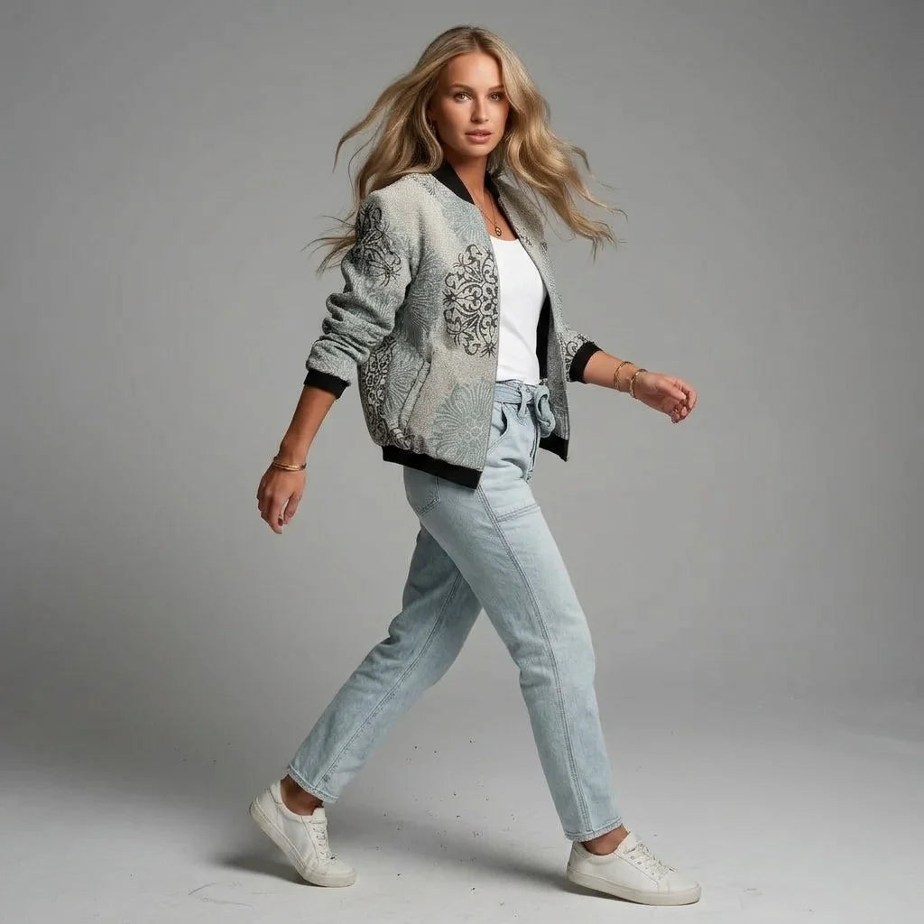 Summer | Women's Casual Embroided Bomber Jacket