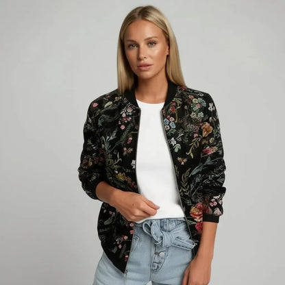 Summer | Women's Casual Embroided Bomber Jacket
