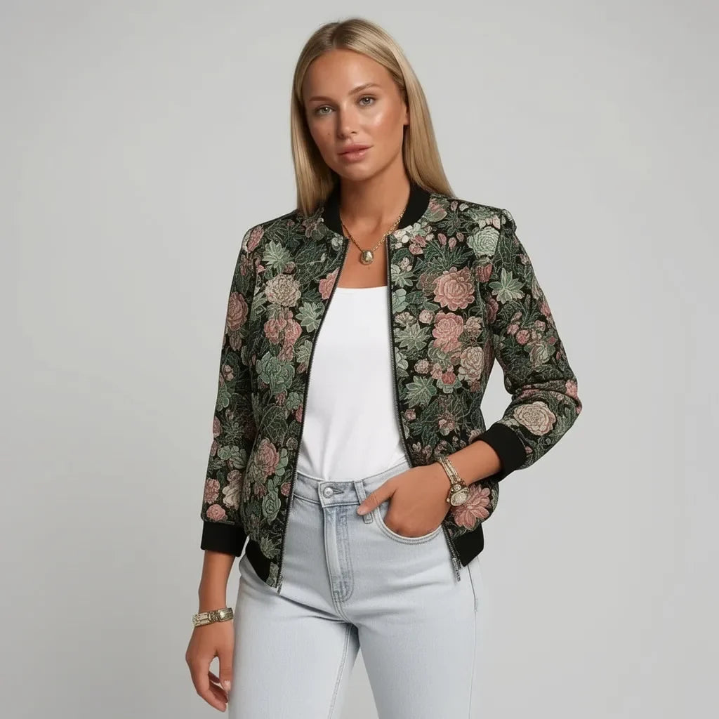 Summer | Women's Casual Embroided Bomber Jacket