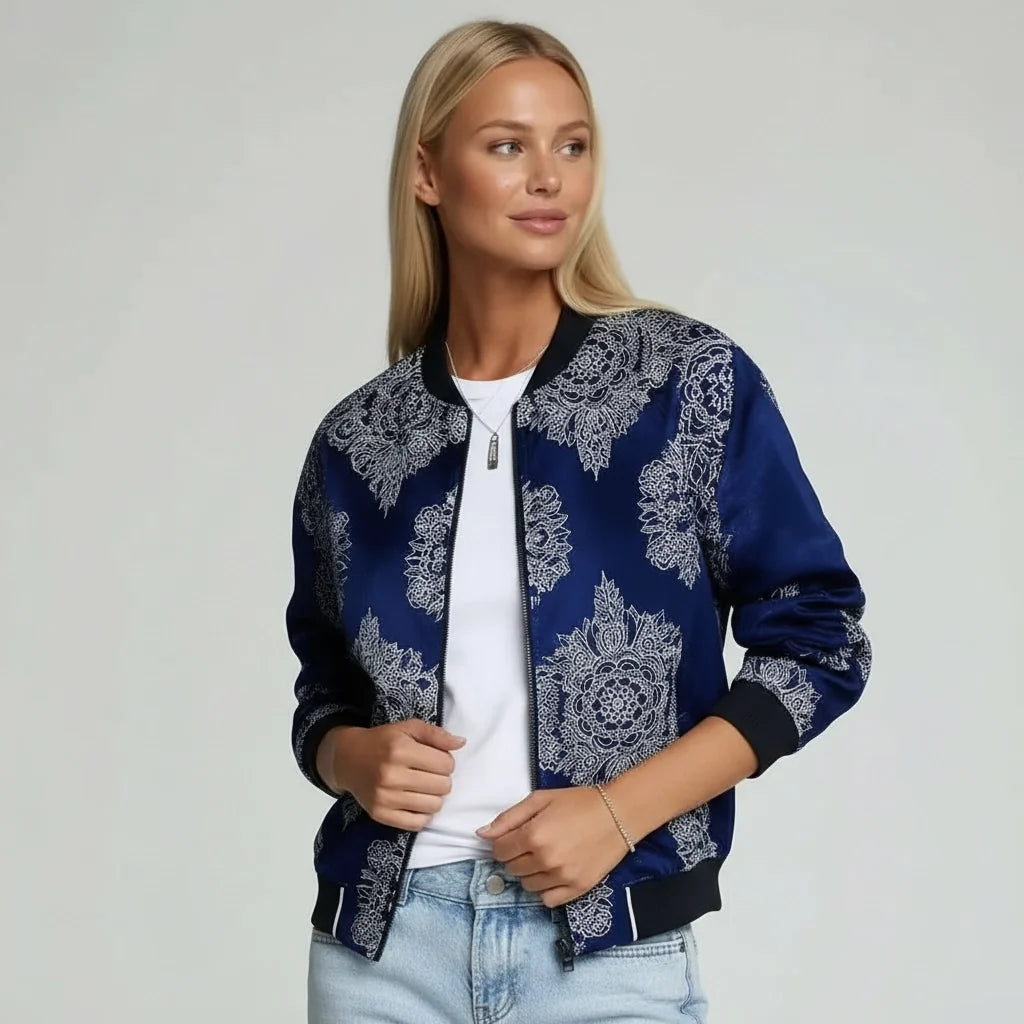 Summer | Women's Casual Embroided Bomber Jacket