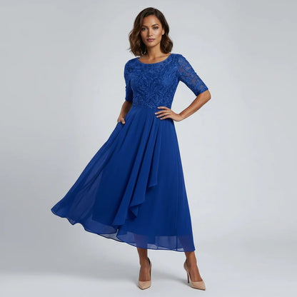 Summer | Women's Embroided Midi Evening Dress