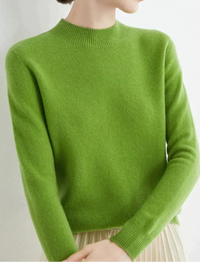 Susan | Women's Soft Mock-Neck Knit Sweater