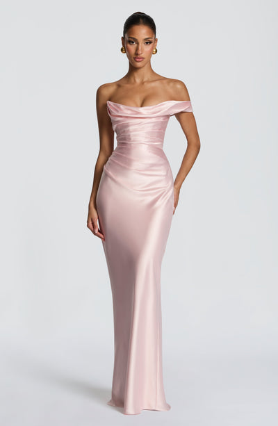 Gillian | Women's One Shoulder Satin Evening Dress