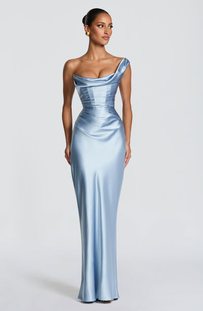 Gillian | Women's One Shoulder Satin Evening Dress