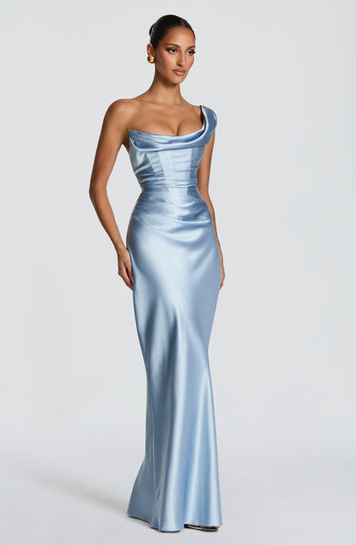 Gillian | Women's One Shoulder Satin Evening Dress