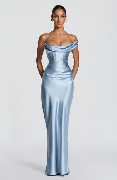 Gillian | Women's One Shoulder Satin Evening Dress