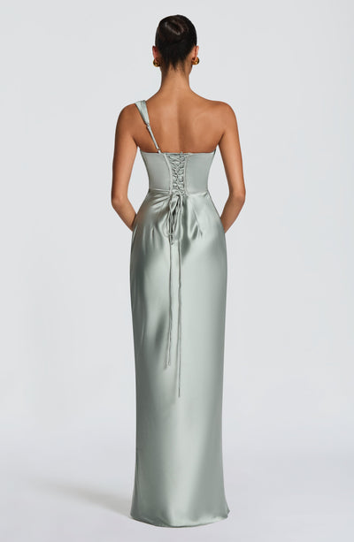 Gillian | Women's One Shoulder Satin Evening Dress