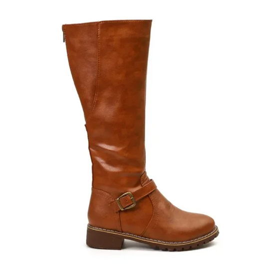 Bella | Women's Buckle Knee High Orthopedic Boots