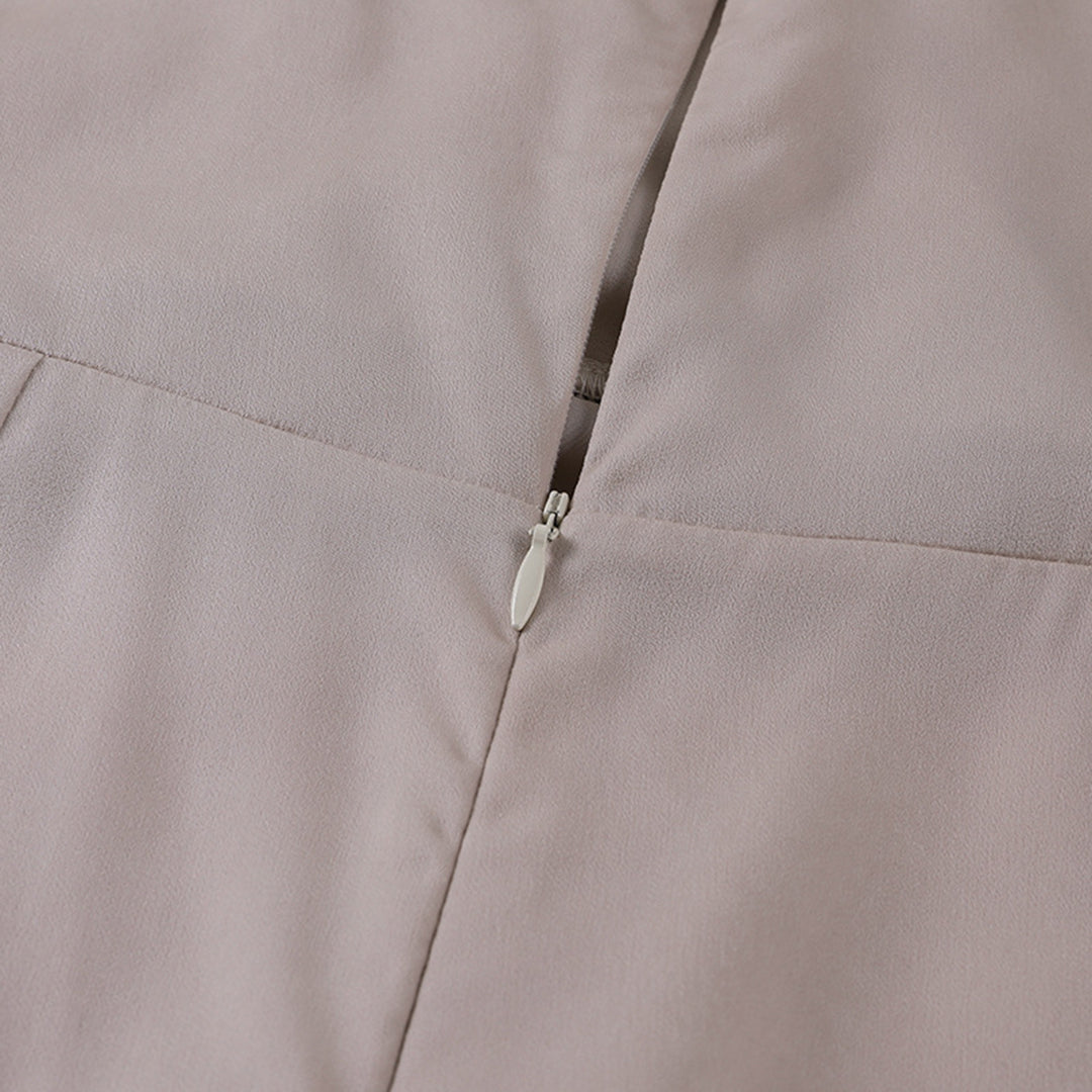 Violet | Women's Satin Wrap Slit Dress