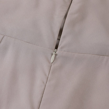 Violet | Women's Satin Wrap Slit Dress