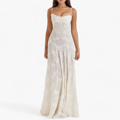 Violet | Women's Sheer Floral Maxi Dress