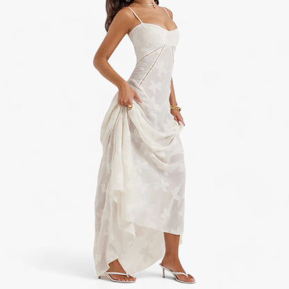 Violet | Women's Sheer Floral Maxi Dress