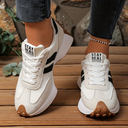 Zara | Women's Retro Lace-Up Athletic Shoes