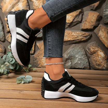 Zara | Women's Retro Lace-Up Athletic Shoes