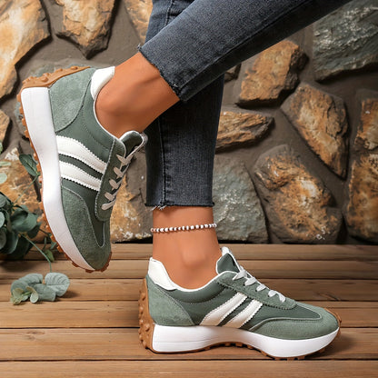 Zara | Women's Retro Lace-Up Athletic Shoes