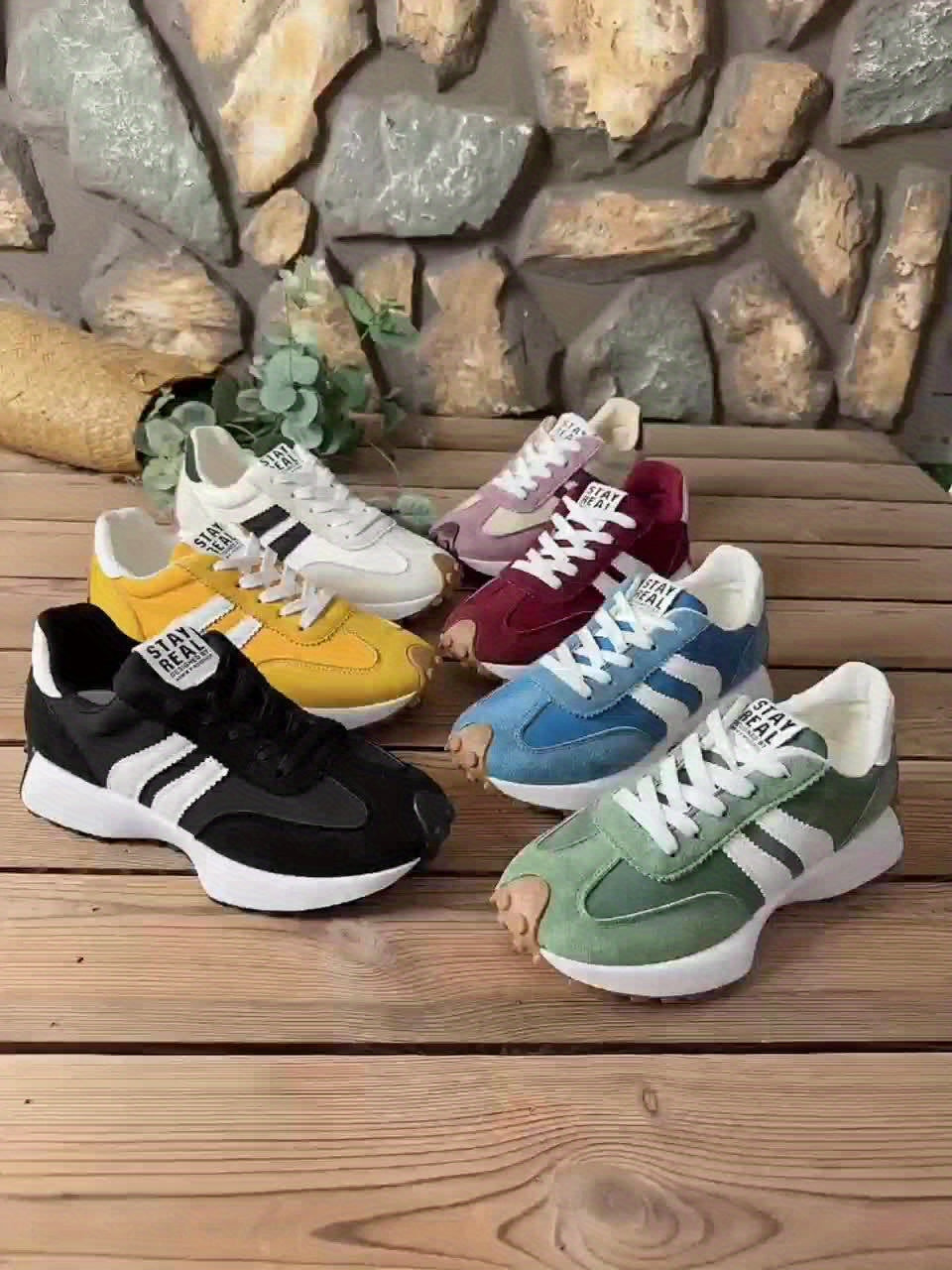 Zara | Women's Retro Lace-Up Athletic Shoes